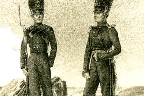 Рядовой и обер-офицер батальона Ее Императорского Высочества Великой Княгини Екатерины Павловны 1812-1814.